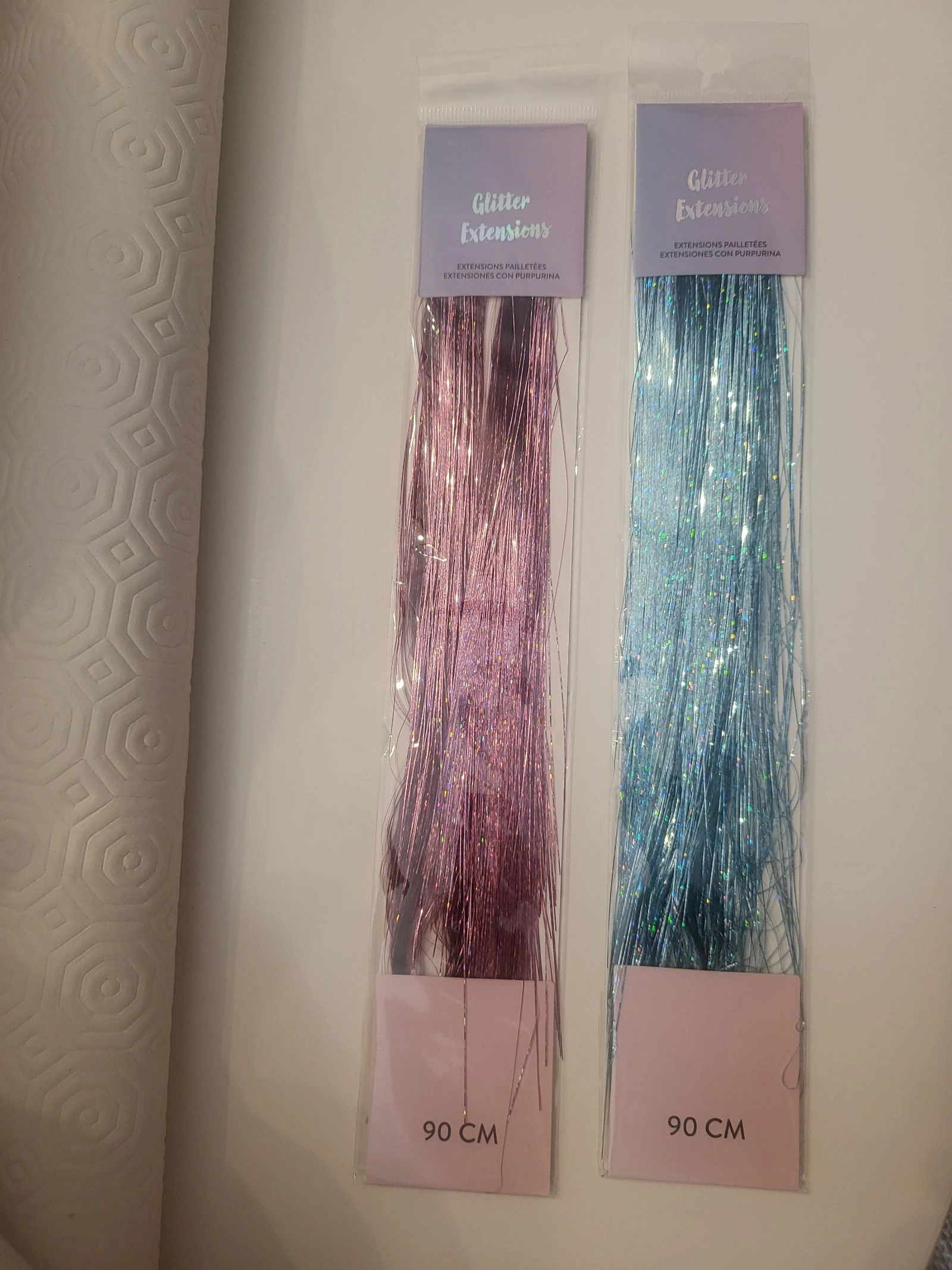 Extension cheveux à paillette synthétique
